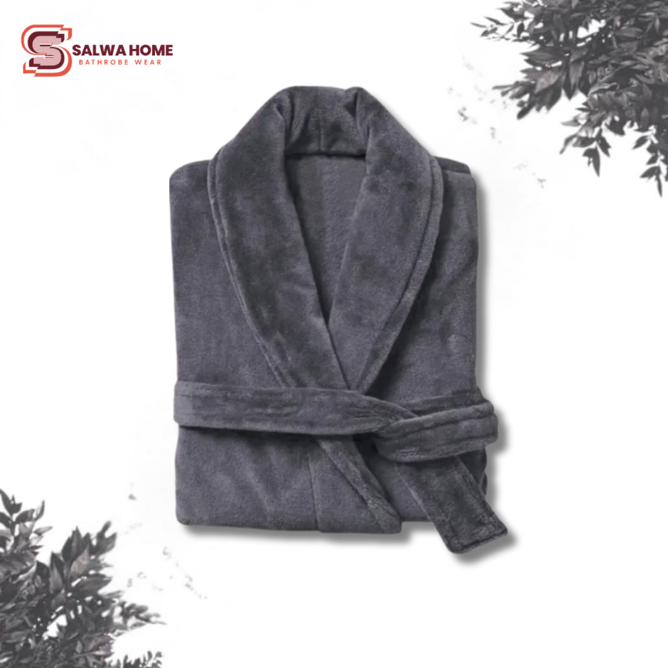 Velour Bathrobe - Gray